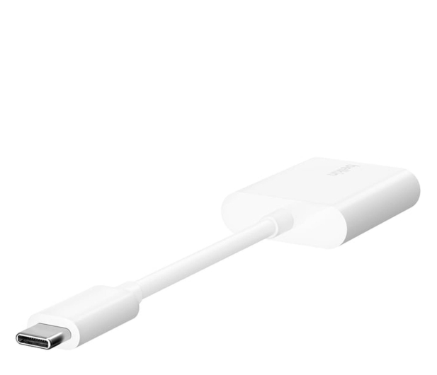 Belkin Adapter 2/USB-C do audio i ładowania PD 60W, biały - 1330451 - zdjęcie 4